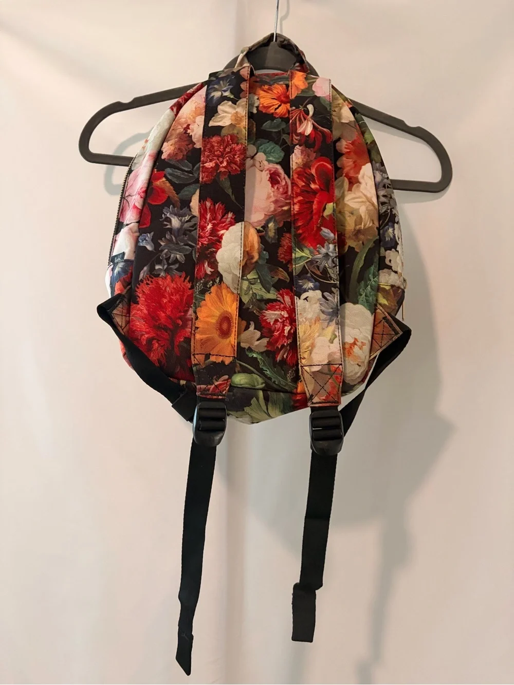 Herschel Supply Company Floral Mini Backpack in Black with Multicolor Blooms